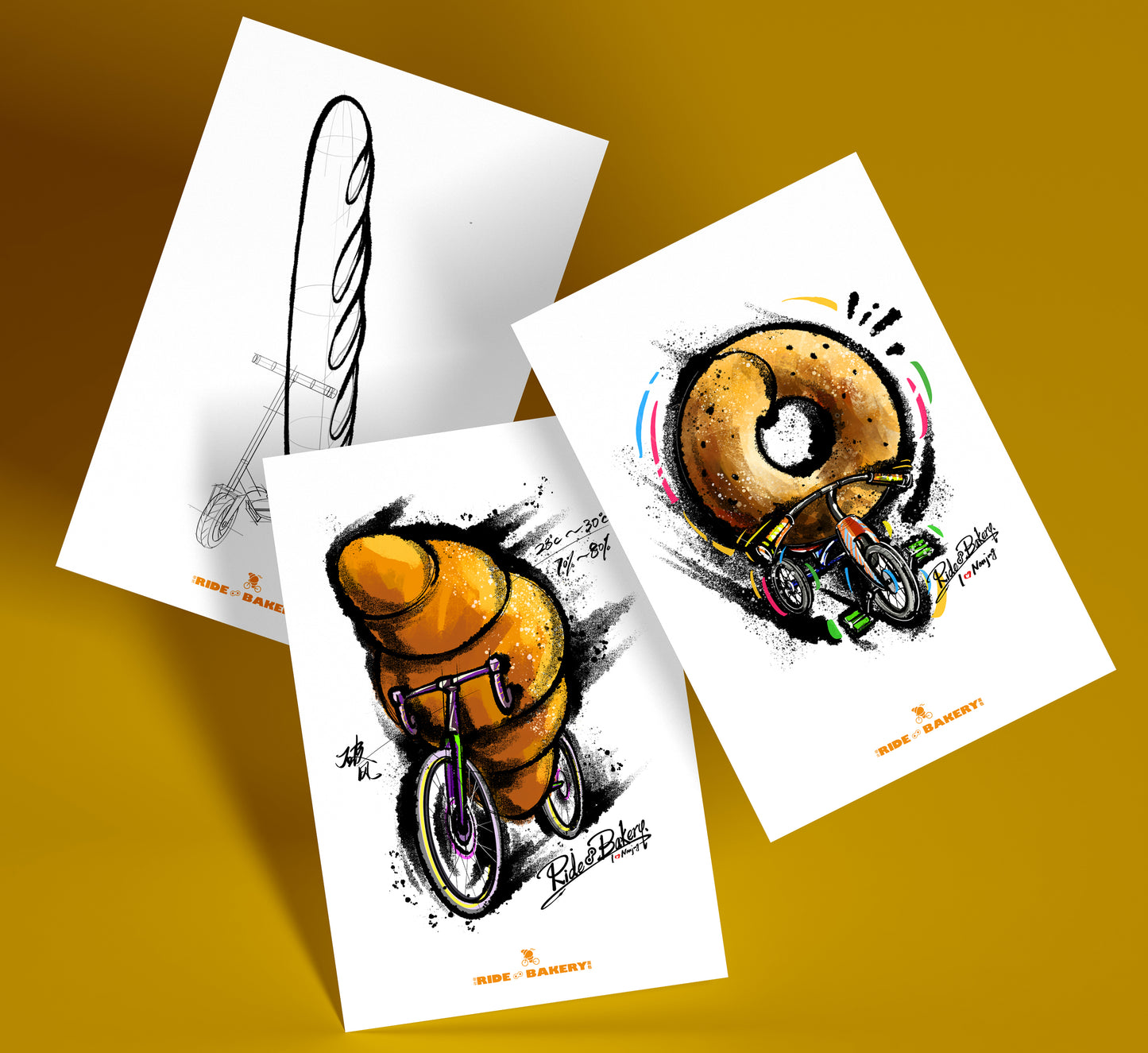 Ride & Bakery "Move Strong" Sticker Series